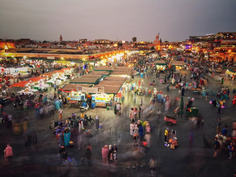 Market in Marrakesh, Morocco. Photo by Sim Br, Flickr Creative Commons License.