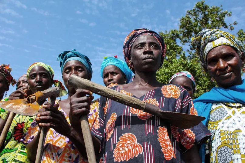 Women farmers in Senegal. Photo by Daniella Van Leggelo-Padilla, 2015 CGAP Photo Contest.