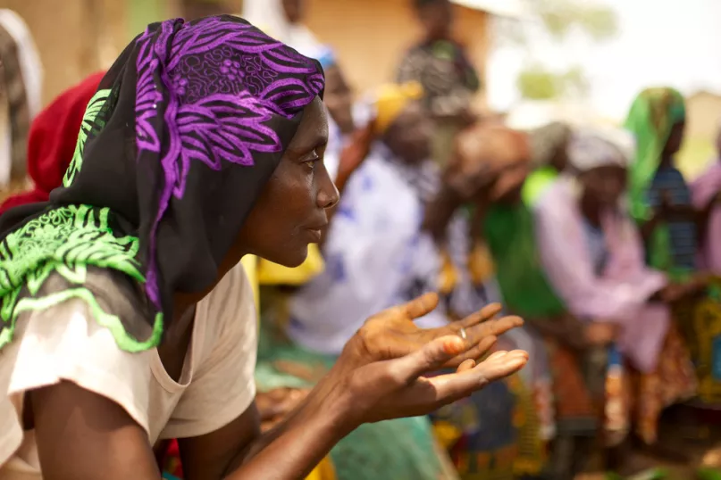 Réunion de groupe au Ghana. Photo de Solene Ducretot. Concours photos du CGAP 2014. 