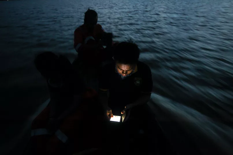 Pescador. Por Afriadi Hikmal, Concurso de Fotografía CGAP 2017.