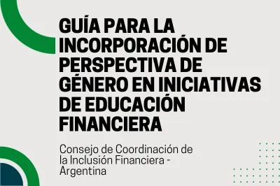 Guía para la incorporación de perspectiva de género en iniciativas de educación financiera