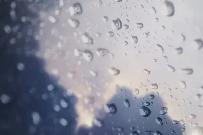 Water drops on a window