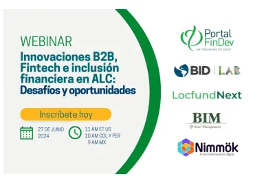 Foto del webinar con logos de las instituciones que organizan.