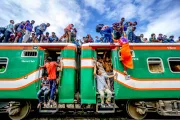 Train in Bangladesh. Photo by Sohel Parvez Haque, 2017 CGAP Photo Contest.