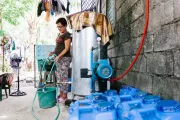 Gathering water in the Philippines. Photo credit: Water.org