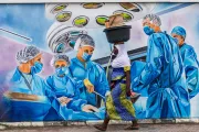 A food seller in Lagos, Nigeria. Temilade Adelaja via Communication for Development Ltd.