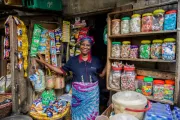 Shop owner, Nigeria. CGAP Photo (via Communication for Development Ltd)