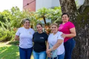 Group photo of women who are part of Mujeres Transformadoras 