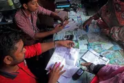 Mobile banking in Bangladesh. Photo credit: Moksumul Haque, 2016 CGAP Photo Contest.