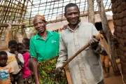 Smallholder family in Mozambique. Photo credit: Allison Shelley.