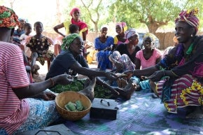 Groupe d'épargne au Sénégal.